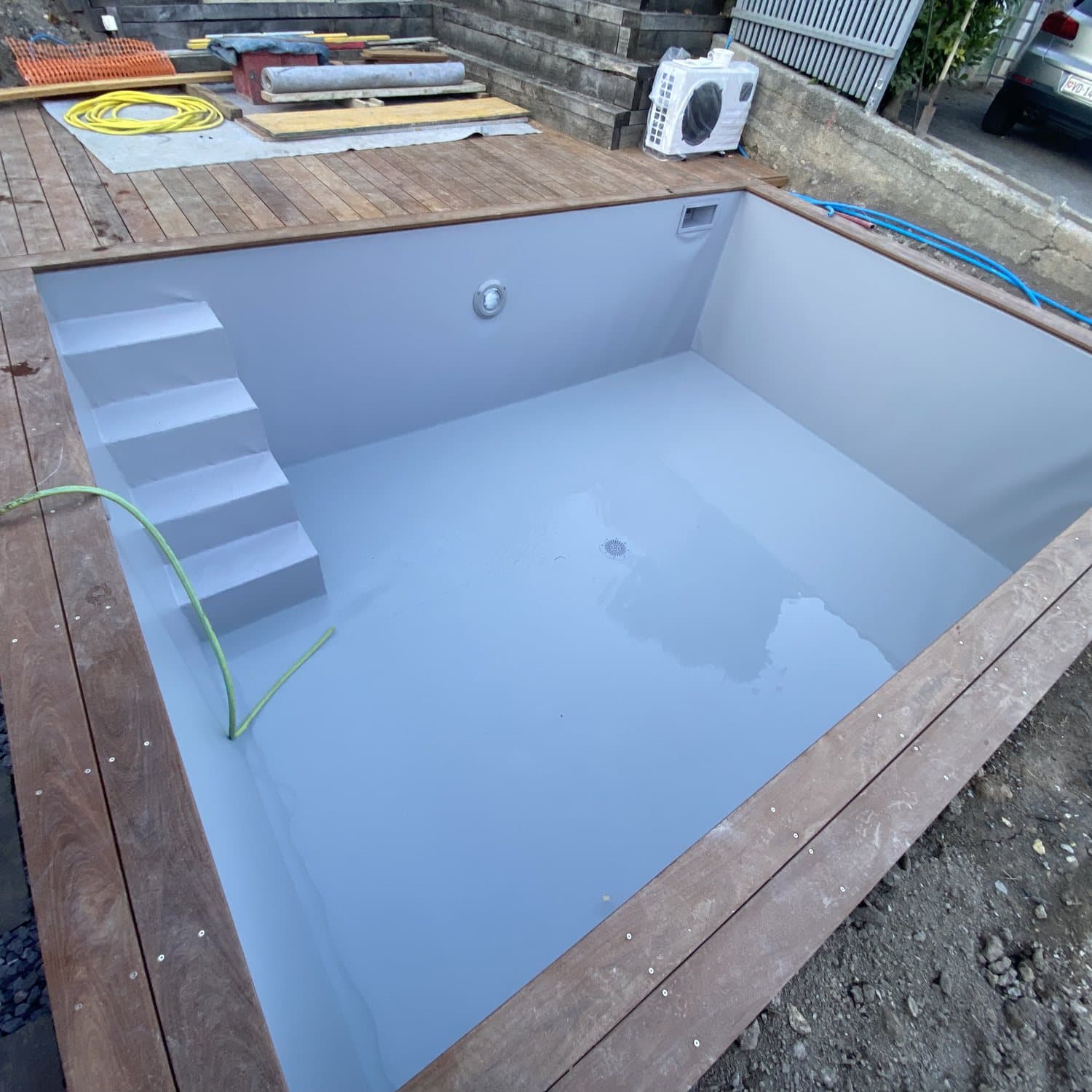 Piscine en liner Alkorplan 2000 coloris Gris Clair